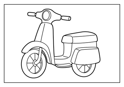 Vehicles Coloring Booklet